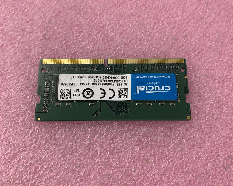 Crucial Micron 8GB DDR4-2400 SODIMM 1.2V CL 17 - Untested