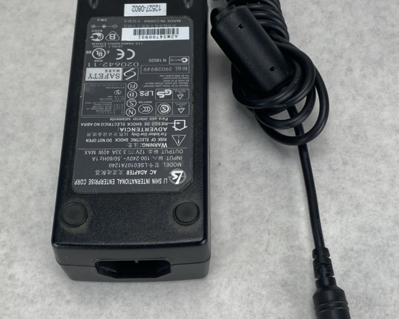 Li Shin International LSE0107A1240 12V 3.33A 40W I.T.E. Power Supply (Lot of 3)