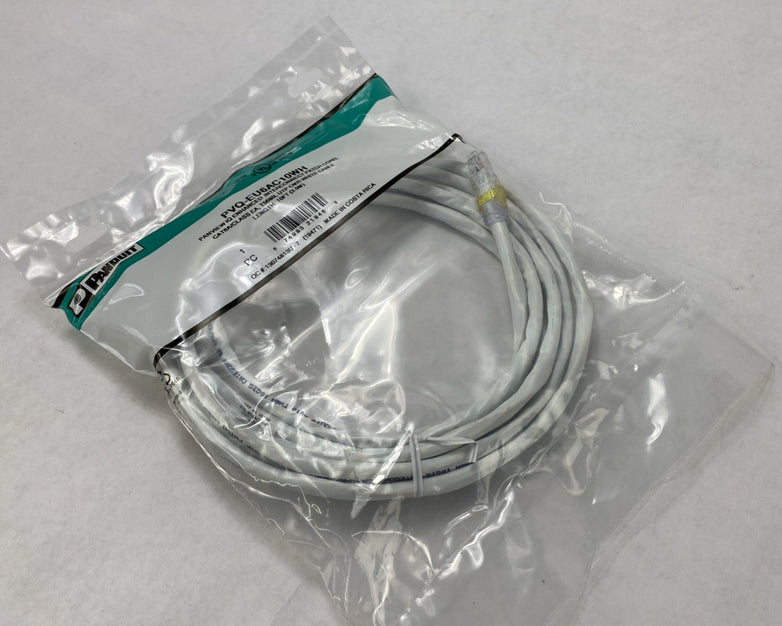 Enhanced Patch Cord CAT 6A PVQ- EU6AC10WH Panview IQ 10FT - Lot of 10