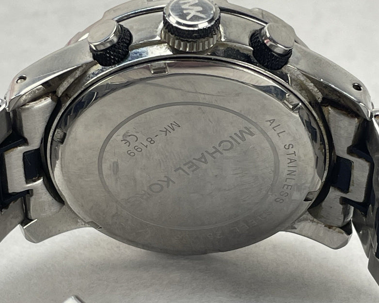 Michael Kors MK-8199 Chronograph Quartz Parts Or Repair Not Ticking