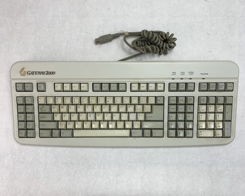 Gateway 2000 AnyKey 2189014-00-211 Vintage Mechanical Keyboard - Bad Spacebar