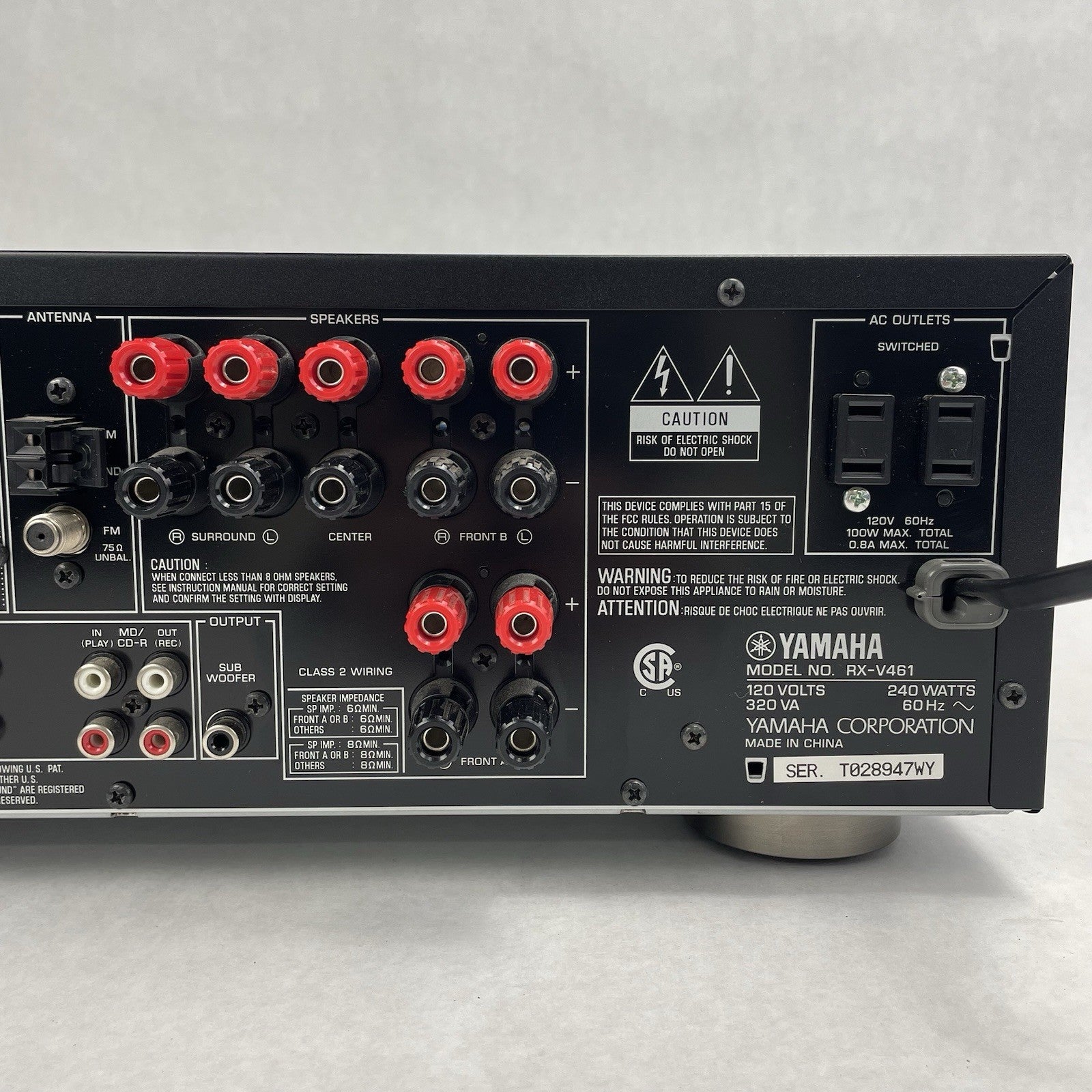 Yamaha RX-V461 Precision Audio Component/AV Sound Receiver Tested