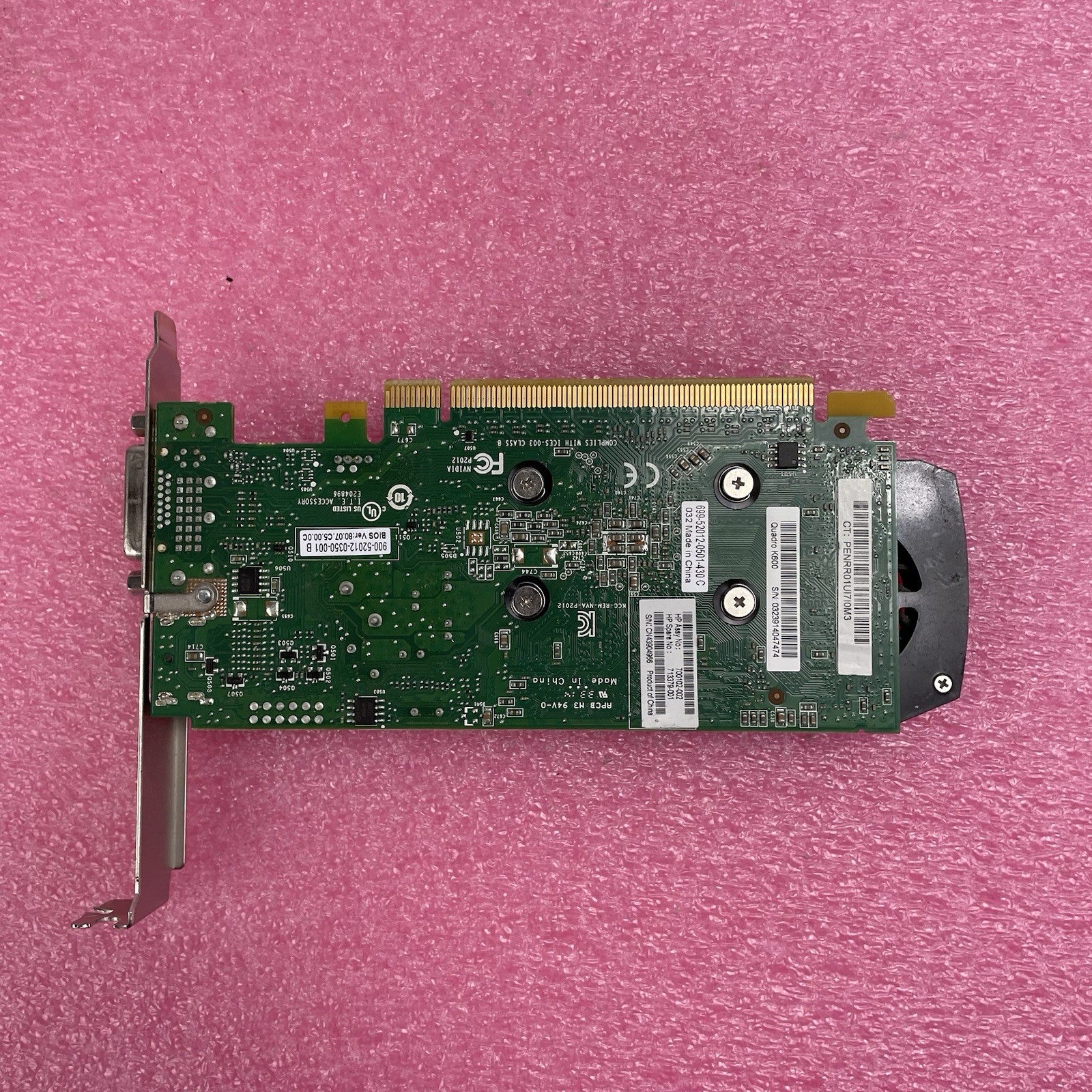 NVIDIA Quadro K600 1GB DDR3 SDRAM PCI Express x16 Graphics