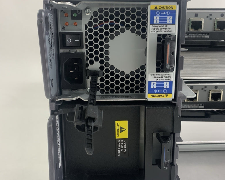NetApp DS4243 NAJ‑0801 4U 24‑Bay Disk Shelf Chassis 2x IOM3 2x PSUs No HDDs