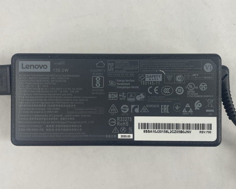 Lenovo Square Tip 135W AC Adapter OEM Charger Mixed Lot of 5