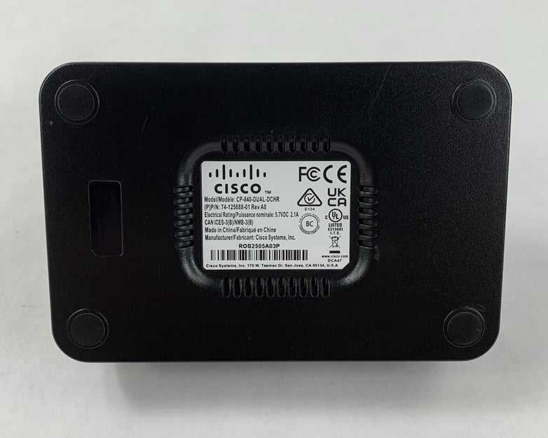 Cisco CP-840-DUAL-DCHR 74-125688-01 Charging Dock