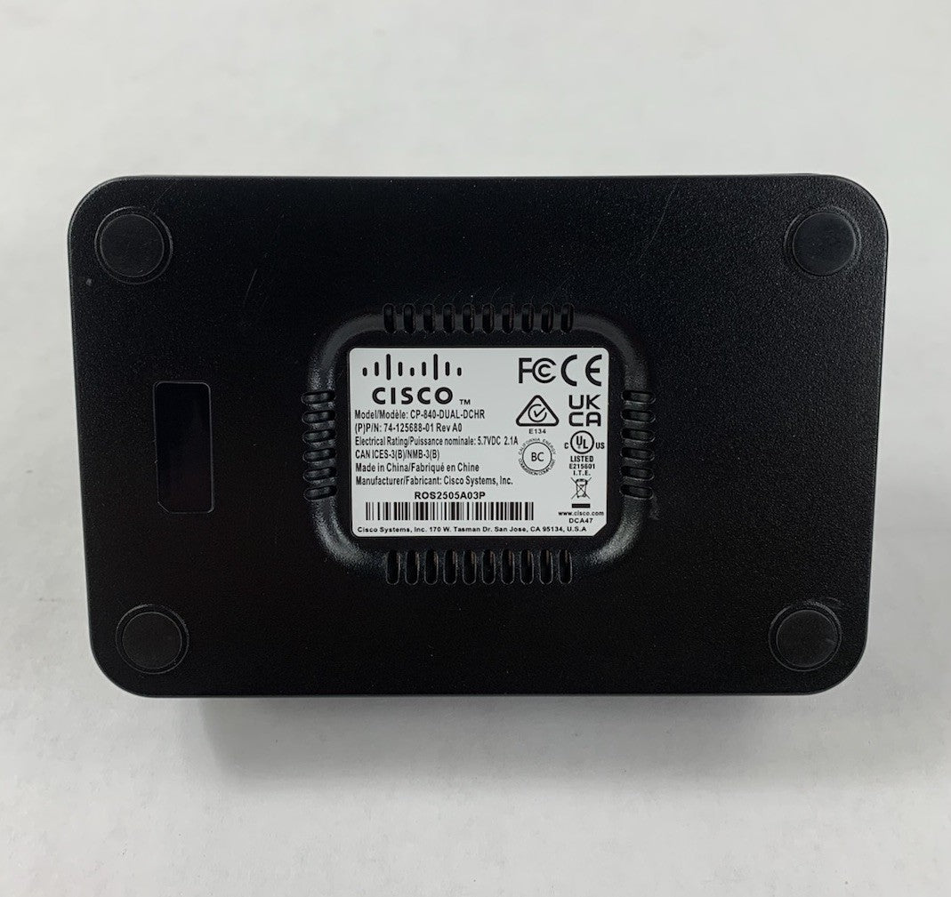 Cisco CP-840-DUAL-DCHR 74-125688-01 Charging Dock6
