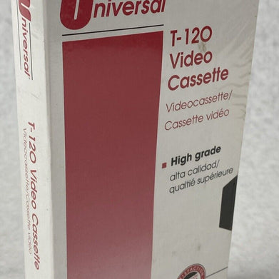 Universal T-120 Blank VHS High Grade 2hr SP 4 hr LP 6hr SLP Video Cassette Tape