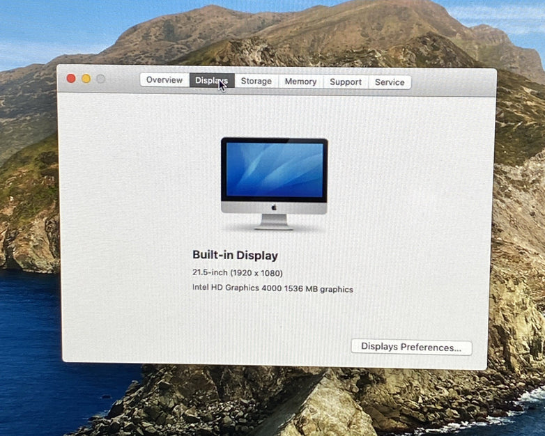 Apple A1418 iMac 21.5" 2013 3.3GHz Core i3 4GB RAM 500GB HDD macOS 10.15.7