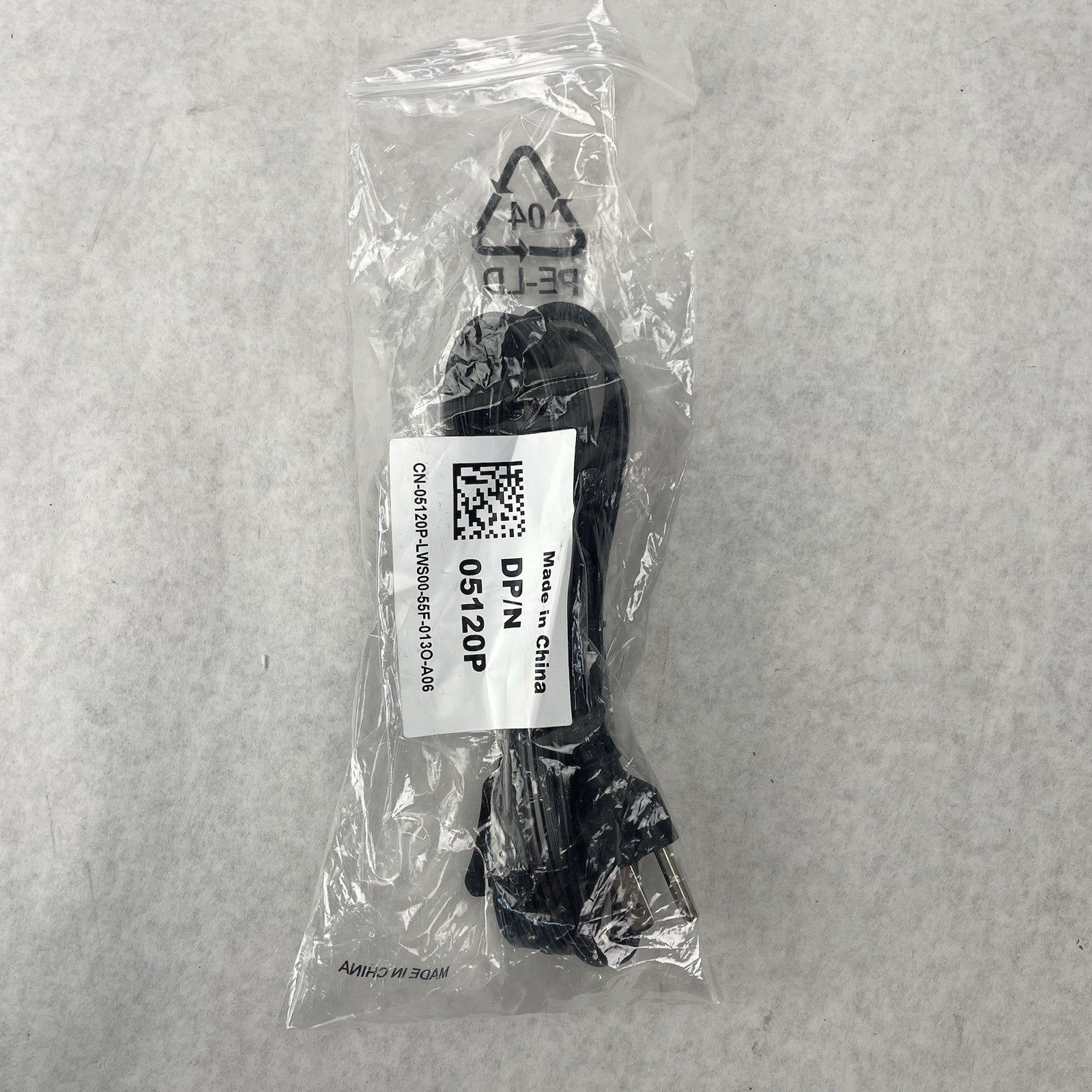 Dell 05120P 6ft AC 3-Prong Black Power Cord Cable5