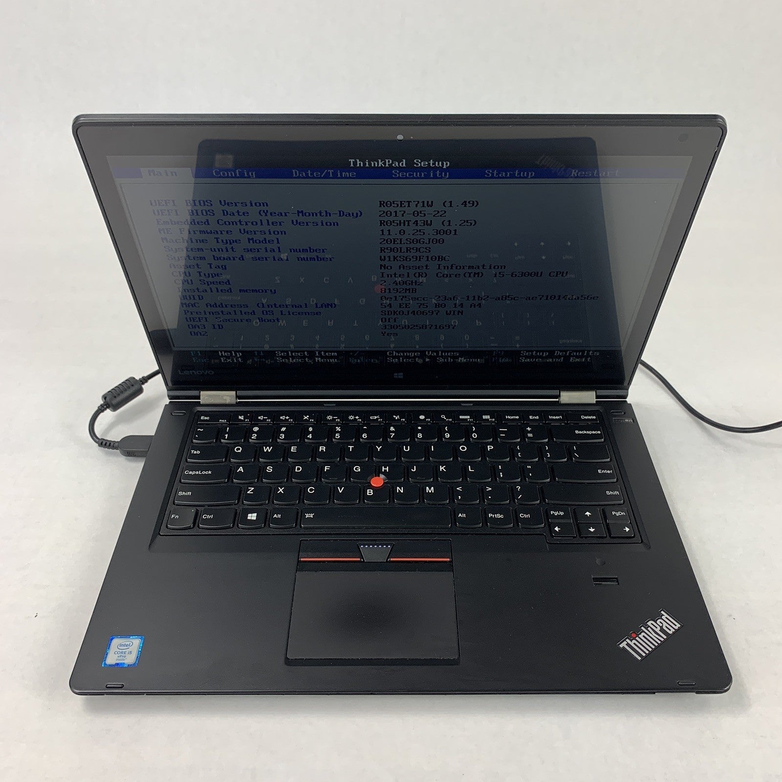 Lenovo ThinkPad Yoga 460 14" i5-6300U 2.4 GHZ 8 GB Ram No OS No HDD No AC