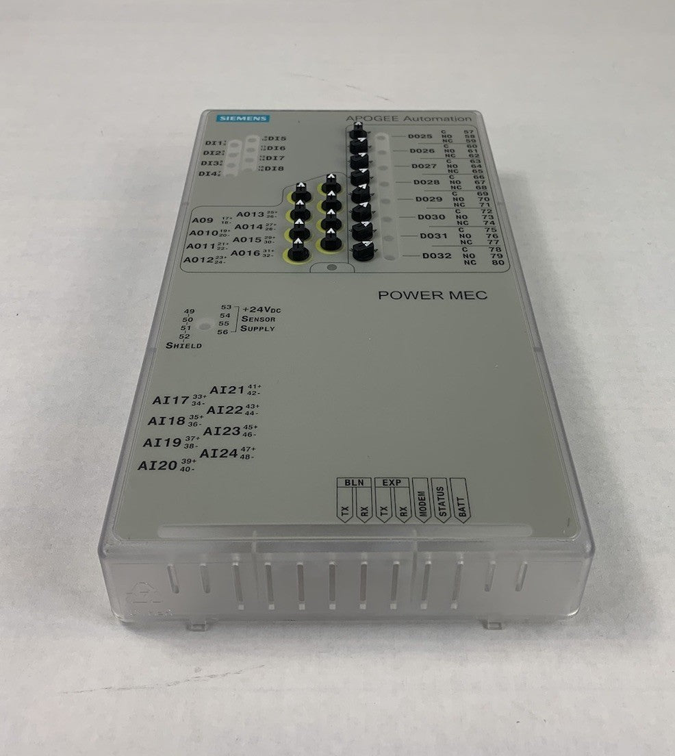 Siemens Apogee Automation Power Mec Front Cover