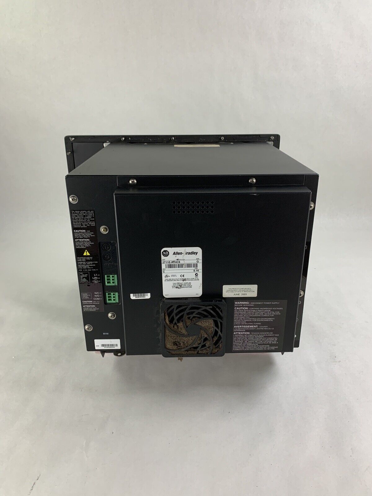 Allen-Bradley Panel View 1400E 2711E-K14C6 Monitor Bad Screen Parts and Repair