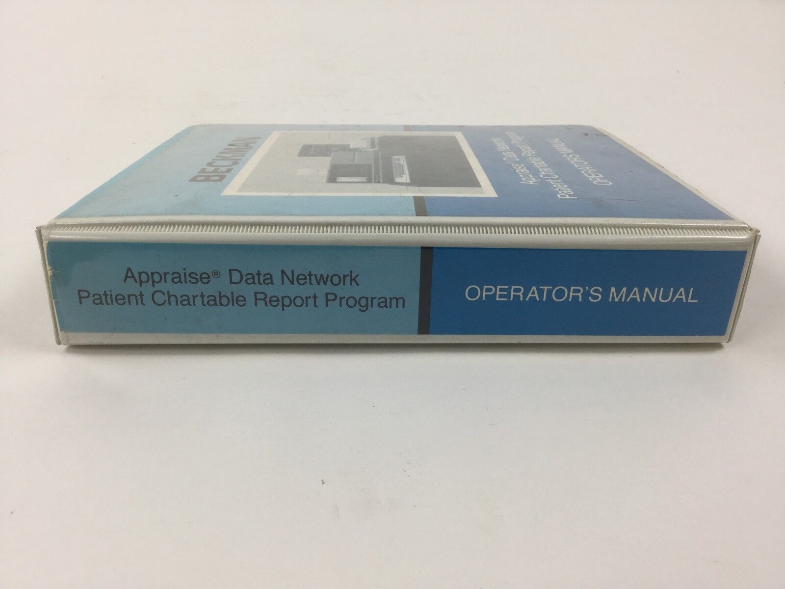 Beckman Appraise Data Network Patient Chartable Report Program Manual