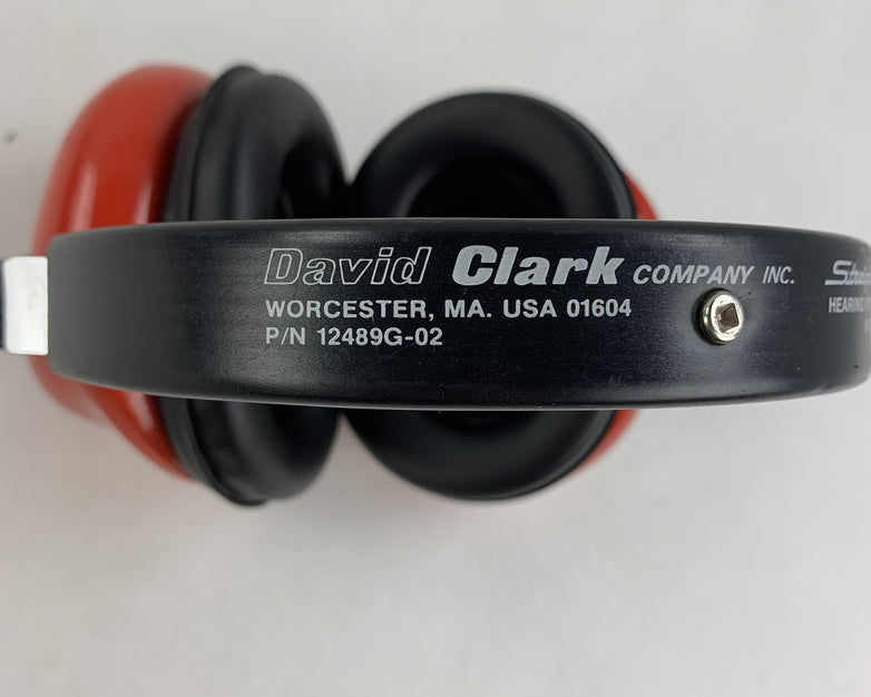 David Clark Company 310S Protective Headgear 12489G-02 Red Vintage