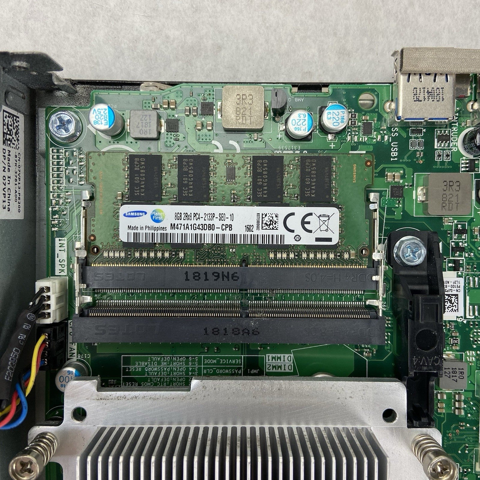 Dell Optiplex 3050 MFF Intel Core i5-7500 3.4GHz 8GB RAM No AC/HDD/OS12