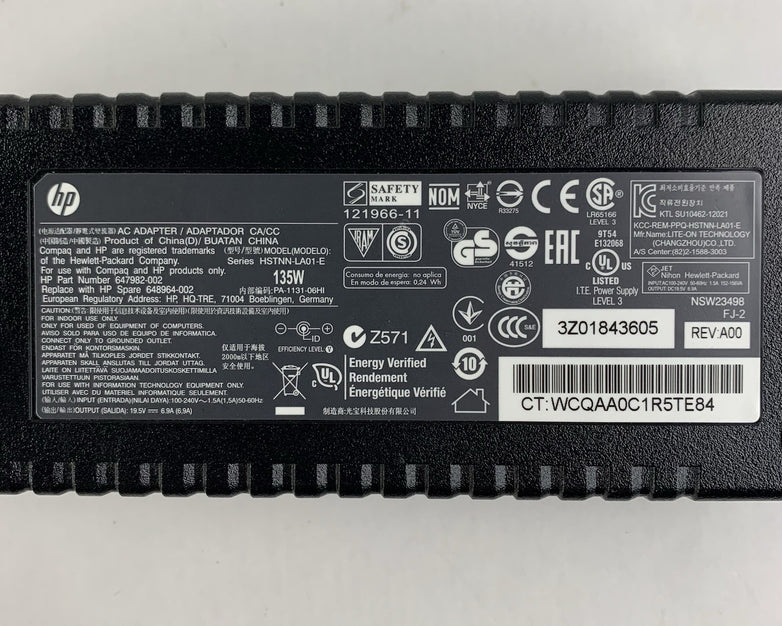 HP HSTNN-LA01-E No Power Cord Lot of 2