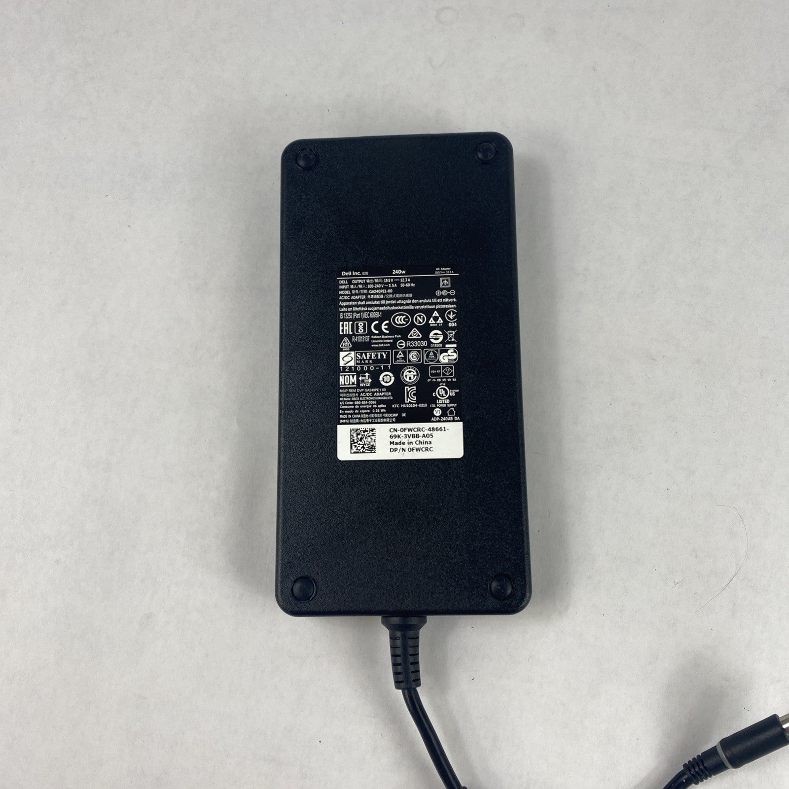 Dell Inc GA240PE1-00 AC/DC Adapter Lot of 2 Mix W/ Dell GA240PE1 No Power Cord2