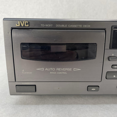 Vintage JVC TD-W317 Double Dual Cassette Deck For Parts
