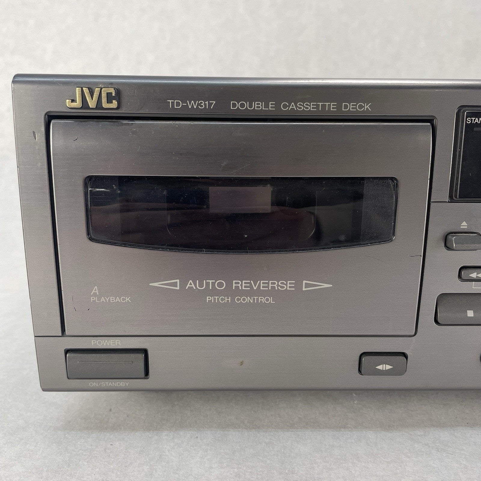 Vintage JVC TD-W317 Double Dual Cassette Deck For Parts