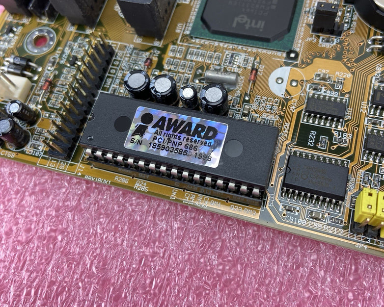 Biostar M6TBA Motherboard Intel Pentium III 448MHz 128MB RAM w/Shield 3x ISA