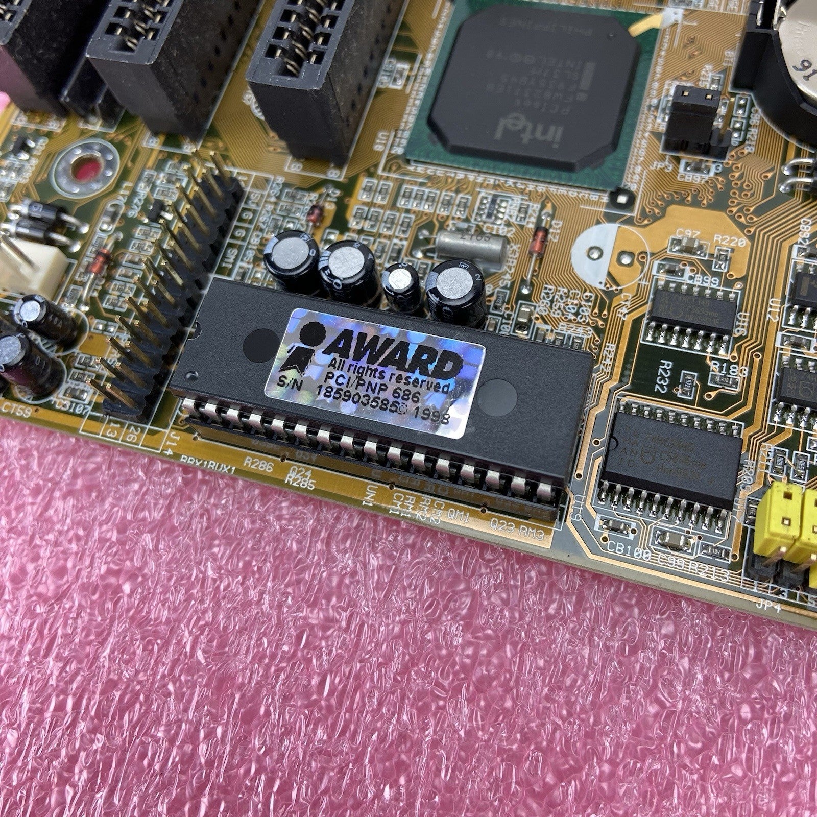 Biostar M6TBA Motherboard Intel Pentium III 448MHz 128MB RAM w/Shield 3x ISA4