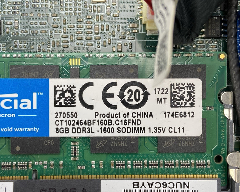 Intel NUC6CAY Micro Intel Celeron J3455 1.5GHz 8GB RAM No HDDOSAC