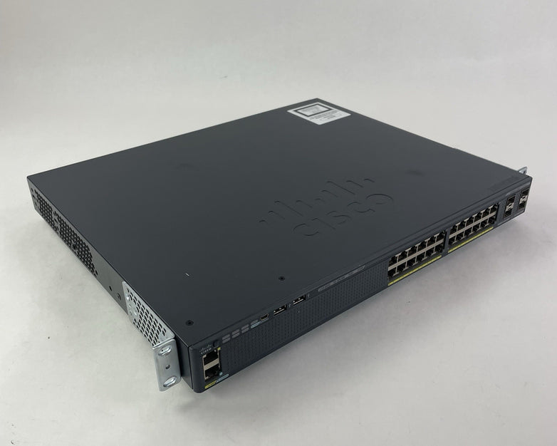 Cisco WS-C2960X-24PS-L  V01 48-Port PoE+ Switch Tested and Reset