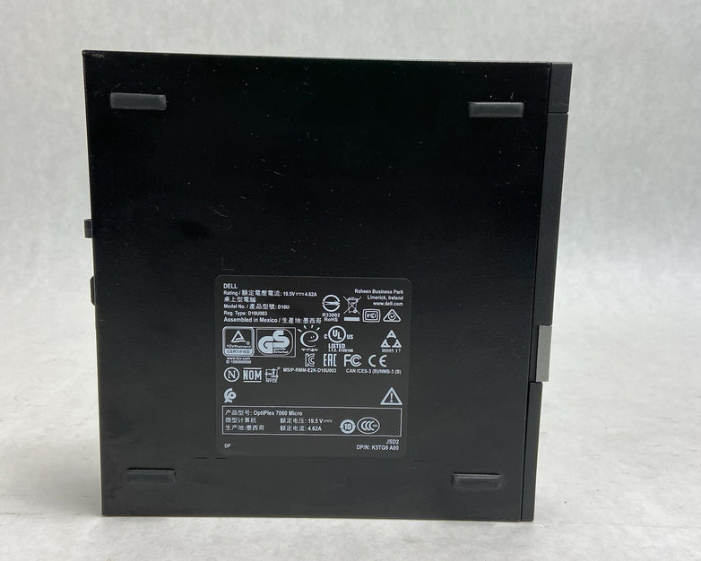 Dell Optiplex 7060 Micro Intel Core i5-8500T 2.1GHz 8GB RAM No AC/HDD/OS