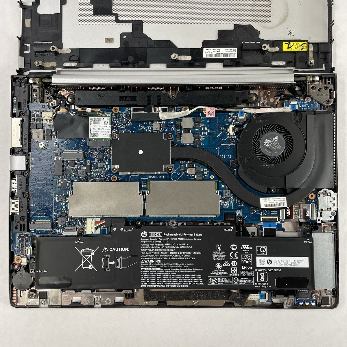 HP mt45 14" Ryzen 3 Pro 3300U 2.10 GHz 4 GB RAM No SSD/OS/AC17