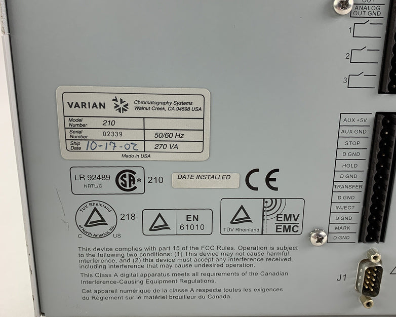 Varian ProStar 210 Solvent Delivery Pump Chromatography Pressure Module 6000 PSI