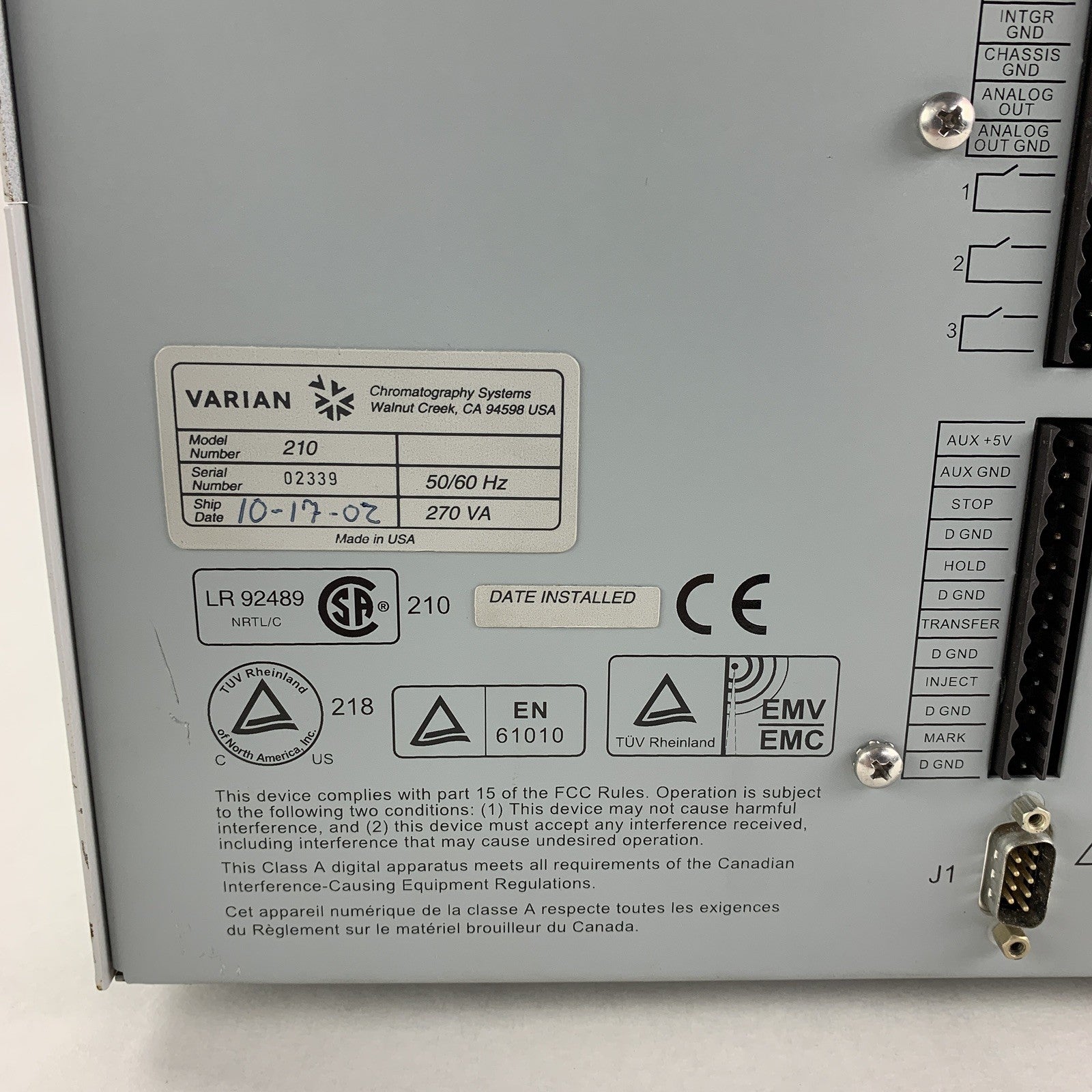 Varian ProStar 210 Solvent Delivery Pump Chromatography Pressure Module 6000 PSI