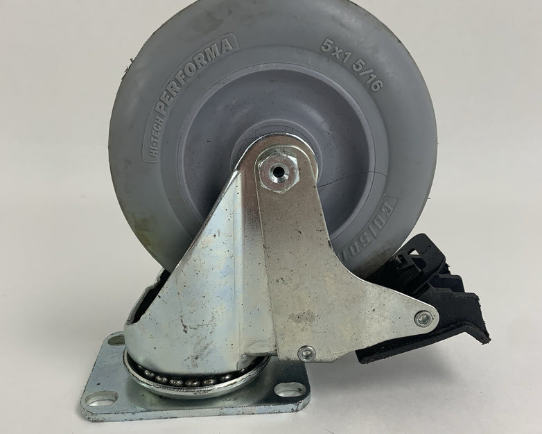 Colson 5" Rubber Performa Swivel Locking Casters Lot of 4x