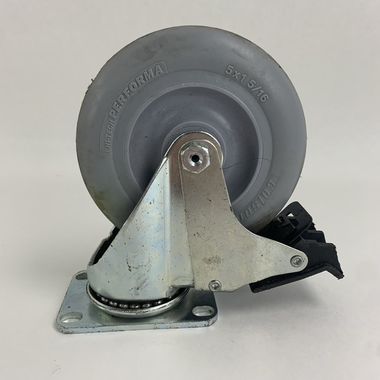 Colson 5" Rubber Performa Swivel Locking Casters Lot of 4x5