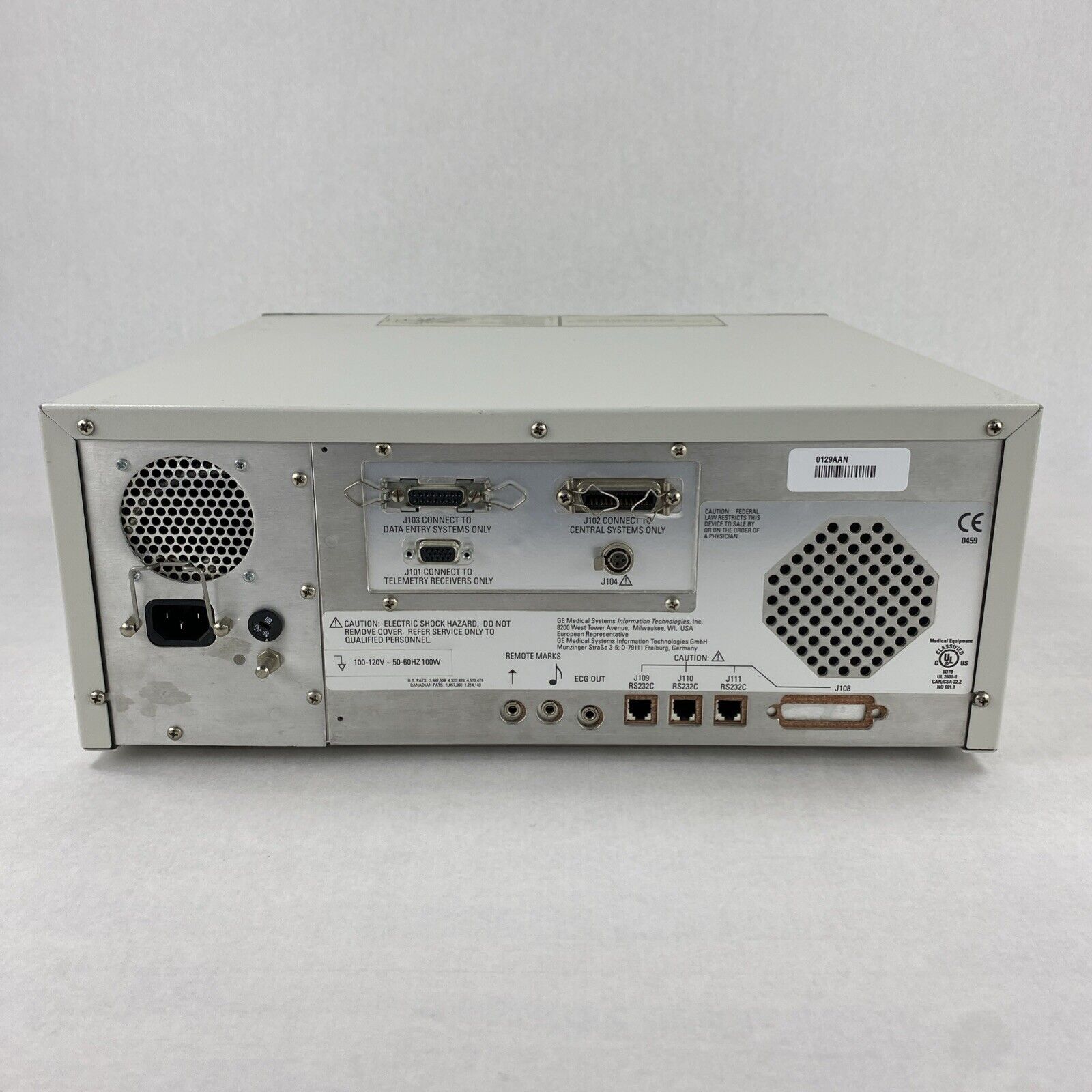 GE 0129 Corometrics 120 Series Maternal Fetal Monitor