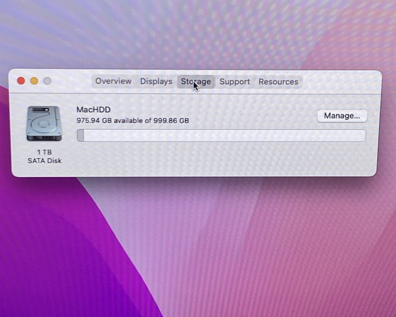 Apple A1418 iMac 21.5" 2015 1.6 GHz Core i5 8 GB RAM 1TB HDD macOS 12.7.6