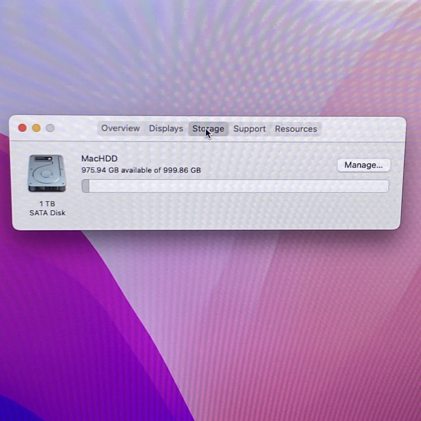 Apple A1418 iMac 21.5" 2015 1.6 GHz Core i5 8 GB RAM 1TB HDD macOS 12.7.6