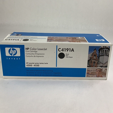 New Sealed OEM HP C4191A Black Laserjet Toner Print Cartridge