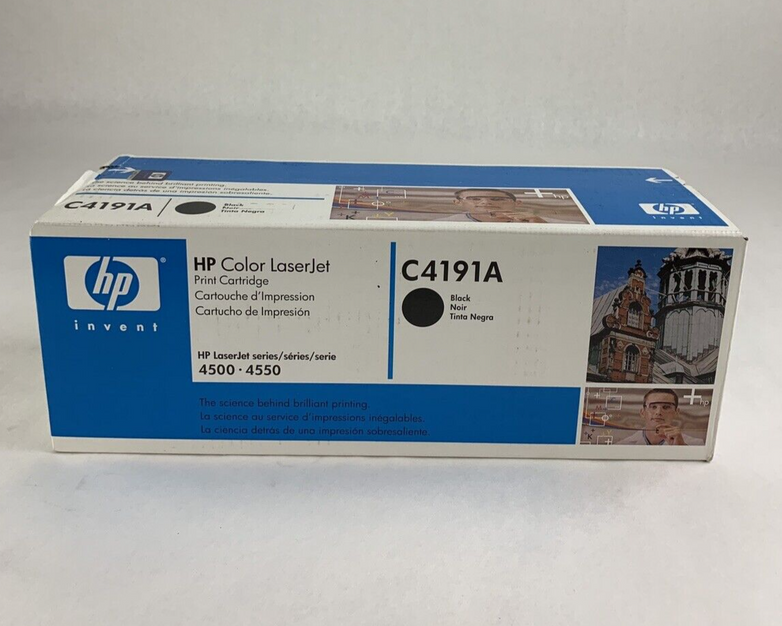 New Sealed OEM HP C4191A Black Laserjet Toner Print Cartridge