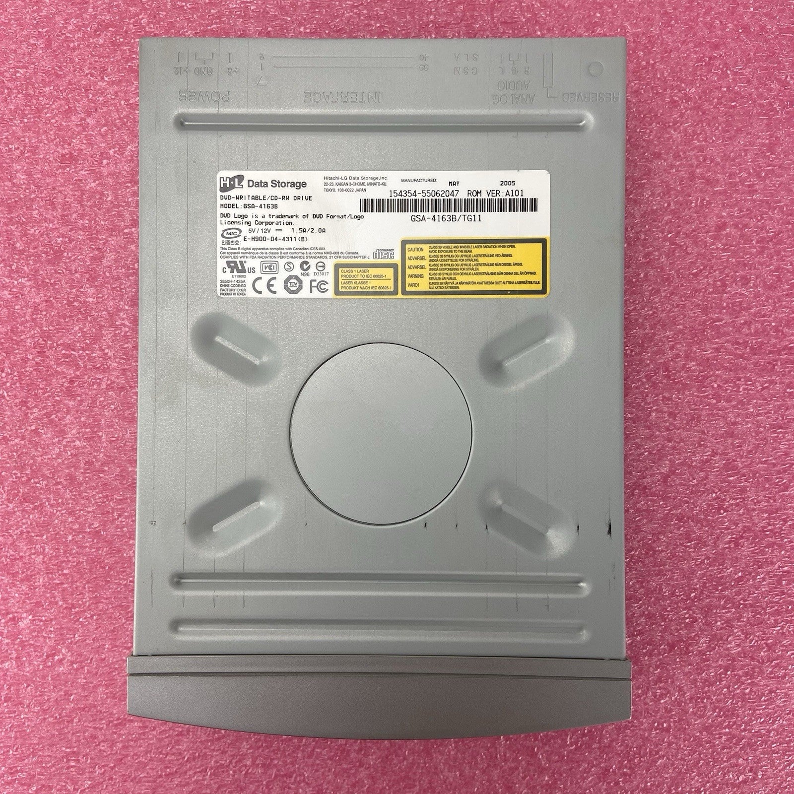 HL Data Storage DVD-WR 6SA-4163B Internal Optical Drive5