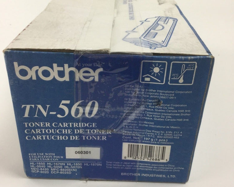 Brother TN-560 Black Toner Cartridge Genuine