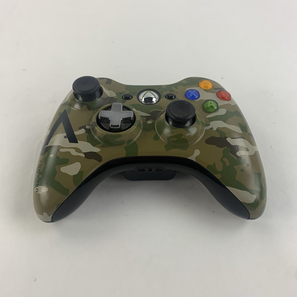 Xbox 360 Green Camouflage Camo Special Edition Halo Controller - Untested2