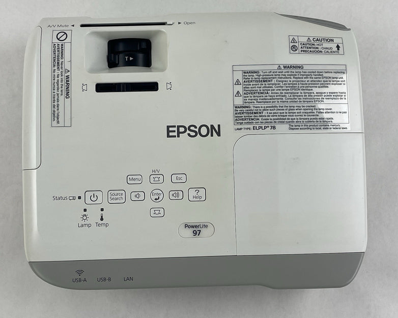 Epson H576A  PowerLite 1776W 3LCD WXGA Projector  (1199 Lamp Hours)