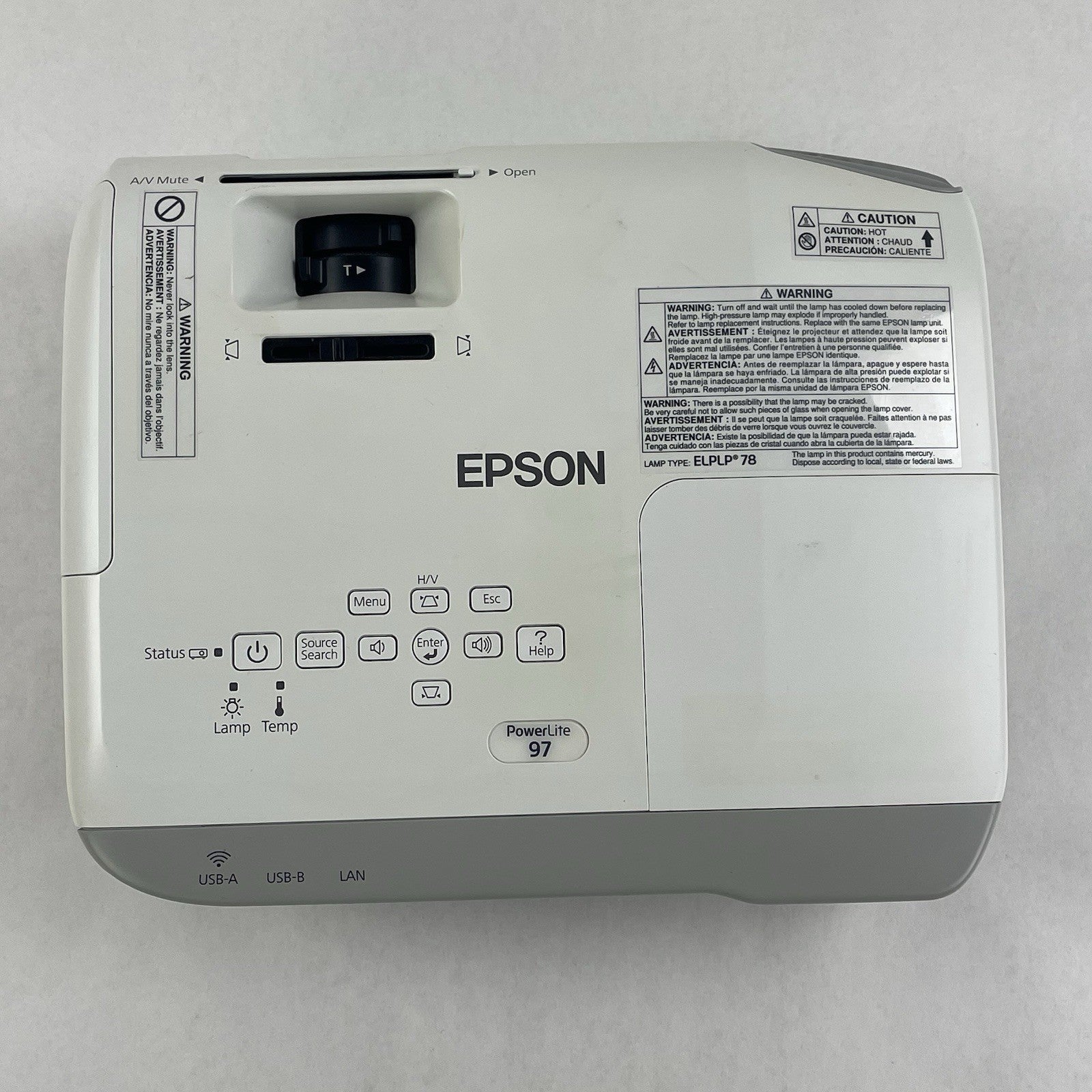 Epson H576A  PowerLite 1776W 3LCD WXGA Projector  (1199 Lamp Hours)