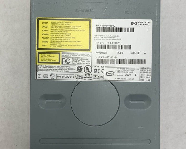 HP C4502-56000 CD-Writer 9500 Series Disk Drive