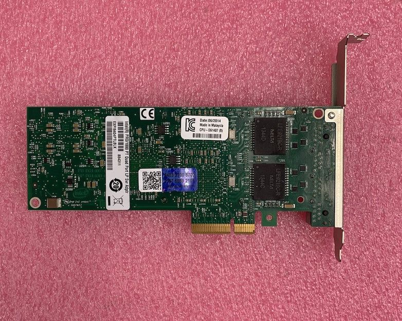 Intel EXPI9404PTLBLK PRO/1000 Quad Port LP Server Adapter (Lot of 2)