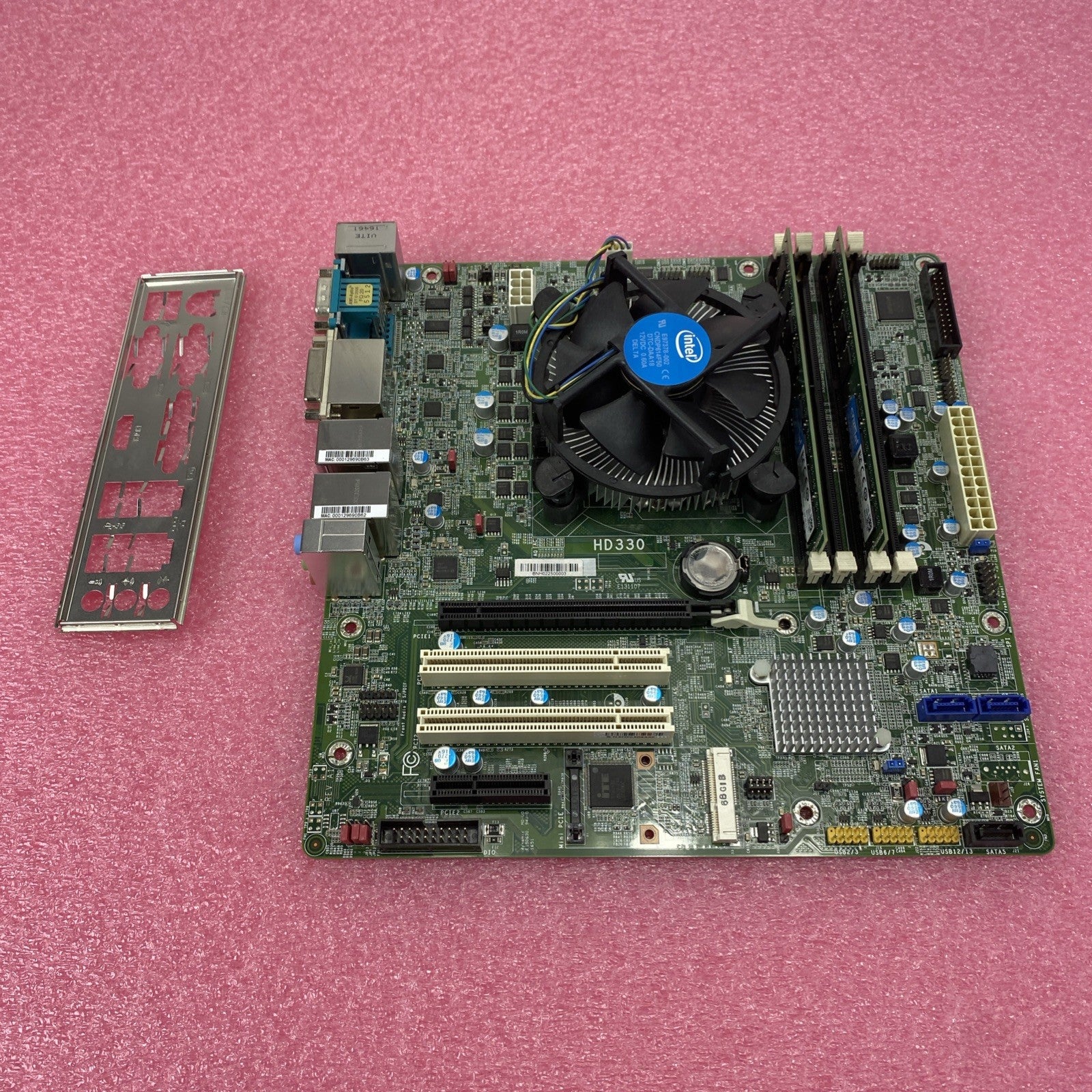 DFI HD330-Q870R Motherboard Intel Core i5-4670 3.40GHz 4GB RAM w/ Shield