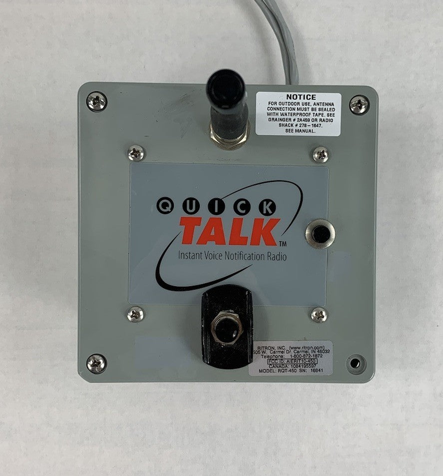Quick Talk RQT-450 Instant Voice Notification Radio - Parts and Repair