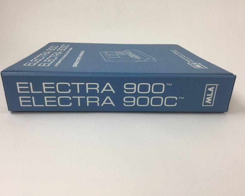 Medical Laboratory Operators Manual for Electra 900 and 900C