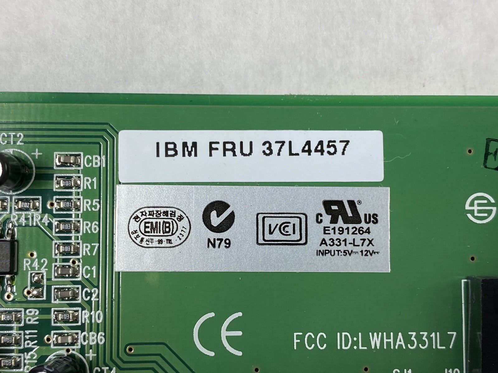 Vintage IBM FRU 37l4457 Sound Card Tested